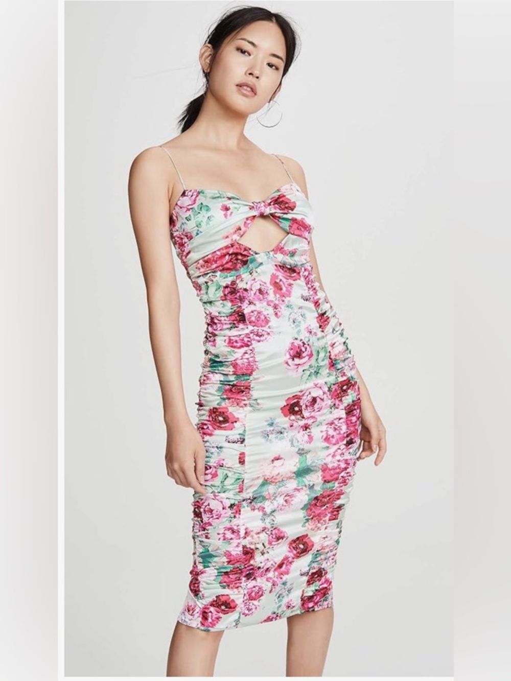 For Love & Lemons Women's Robin Floral Midi Dress. Size S